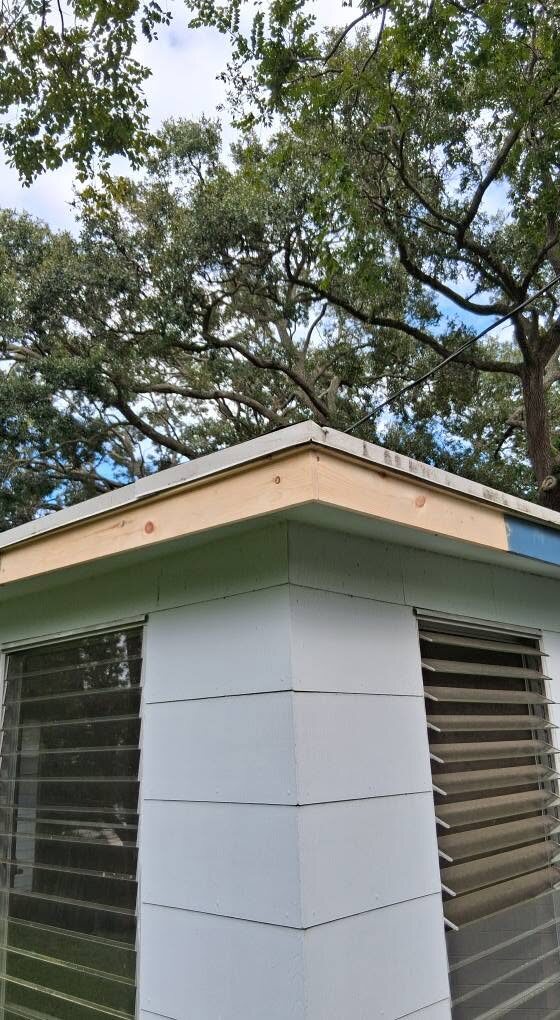 New fascia board after replacement by Dan's Service & Repair, LLC