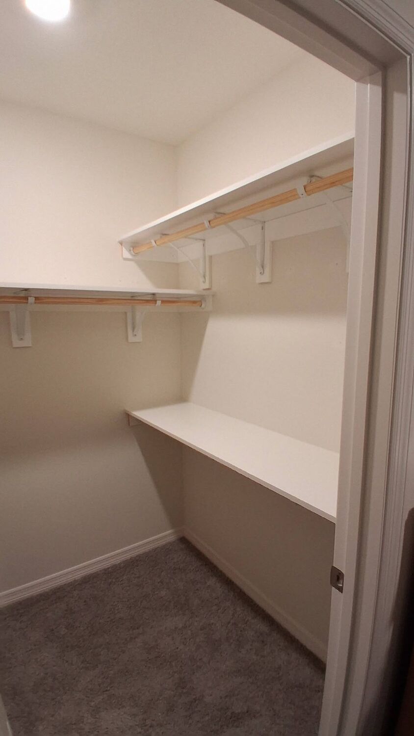 Custom closet shelving build