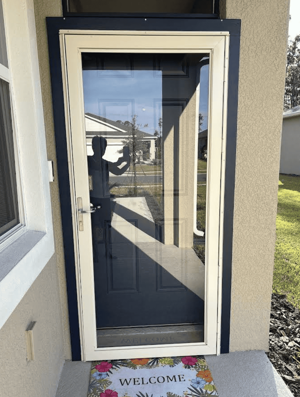 Storm door installed by Dan for customer Judith Scully